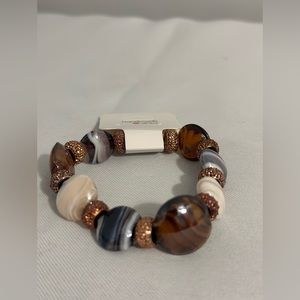 Handmade Brown bracelet 6”